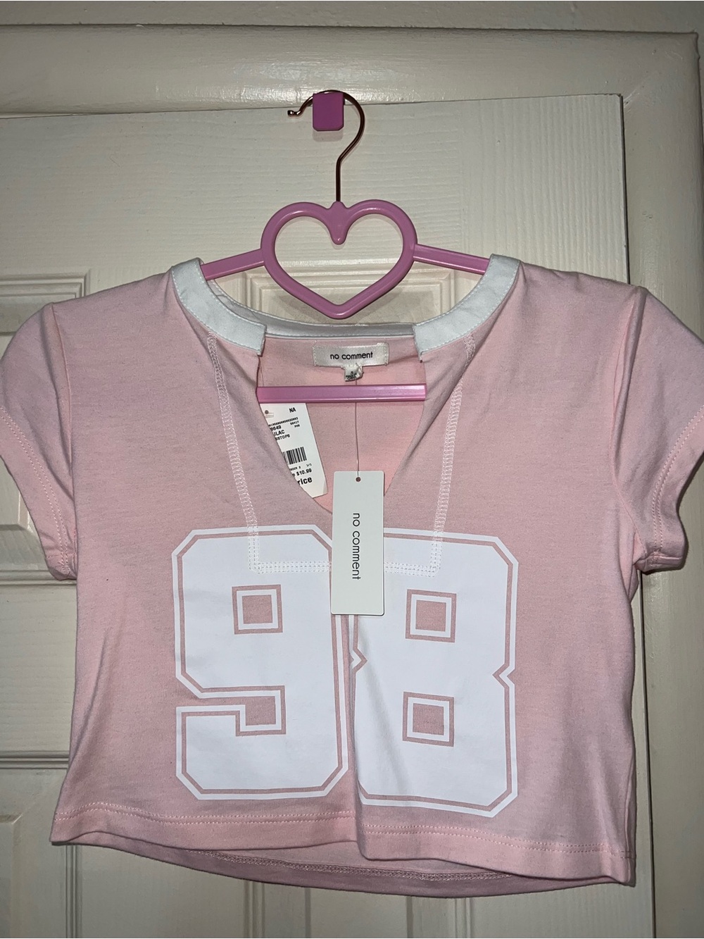 Light pink crop top